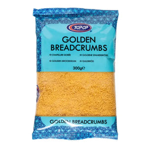 Topop golden breadcrumbs 300g blue retail packet for cooking