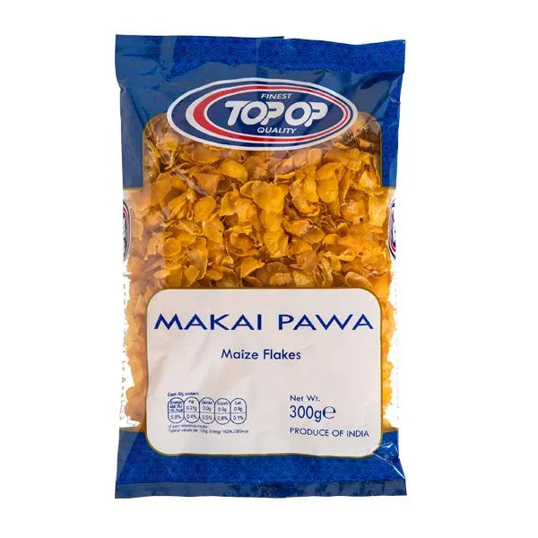 Topop makai pawa flakes 300g flattened maize flakes