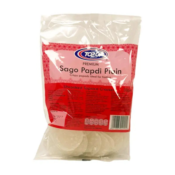 Topop Sago Papdi Plain uncooked tapioca crackers 200g