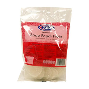 Topop Sago Papdi Plain uncooked tapioca crackers 200g