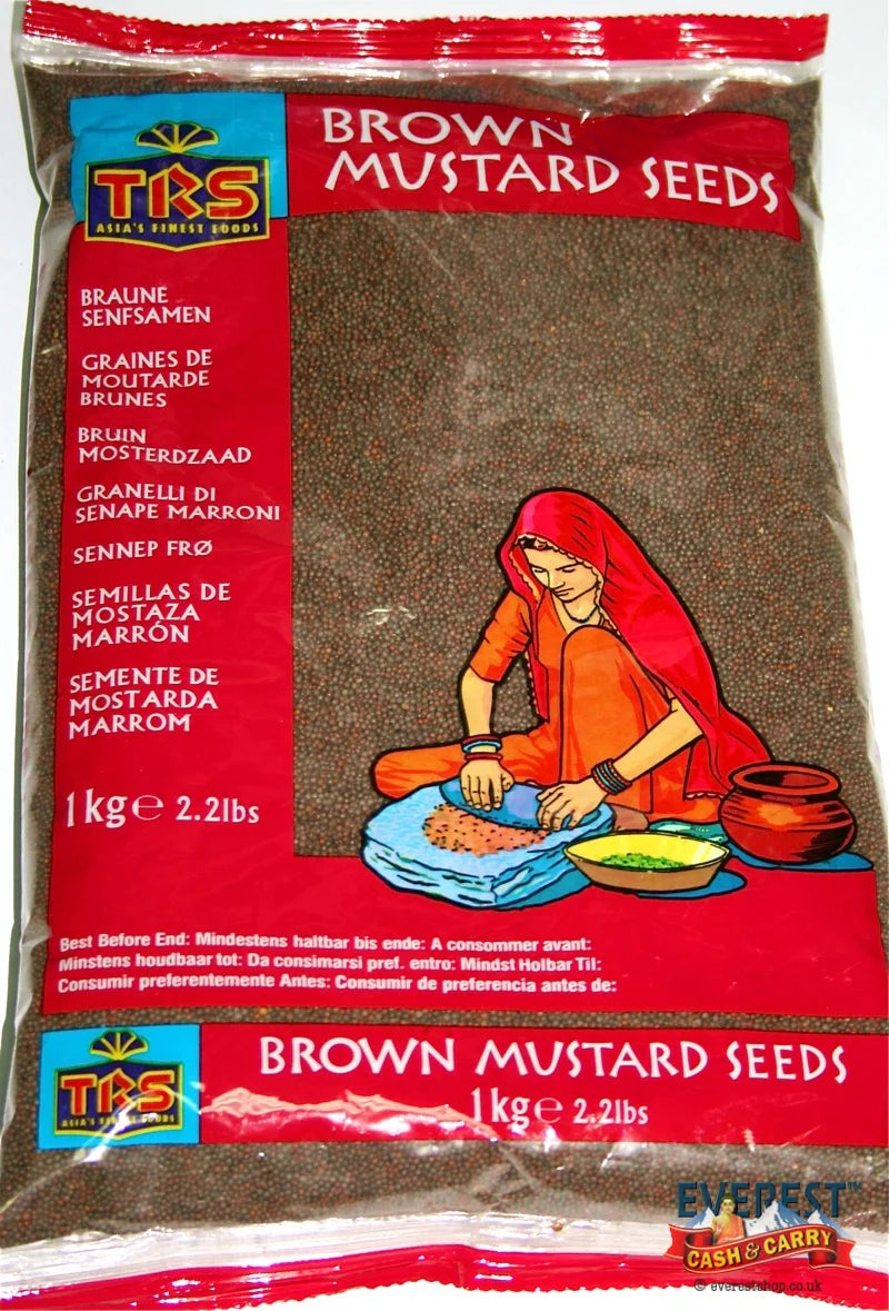 Shop TRS Mustard Seeds Brown - 1kg at Grocerywala