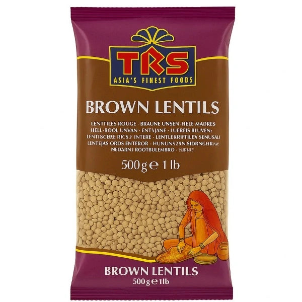 TRS Brown Whole Lentils (Masoor Dal) - 500g