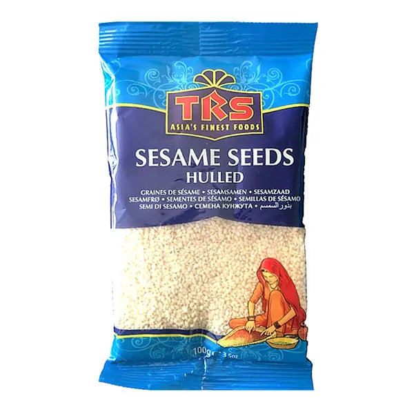TRS hulled sesame seeds 100g white seed retail pack