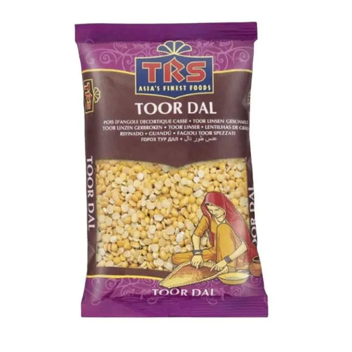 TRS Toor Dal Plain - 500g retail pack on a white background