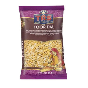 TRS Toor Dal Plain - 500g retail pack on a white background