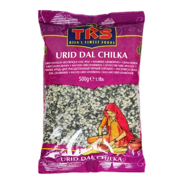 TRS Urid Dal Chilka split black gram 500g retail pack