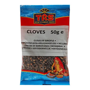 TRS whole cloves Laung 50g aromatic spice retail pack