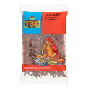 TRS whole star aniseeds 50g aromatic spice retail pack