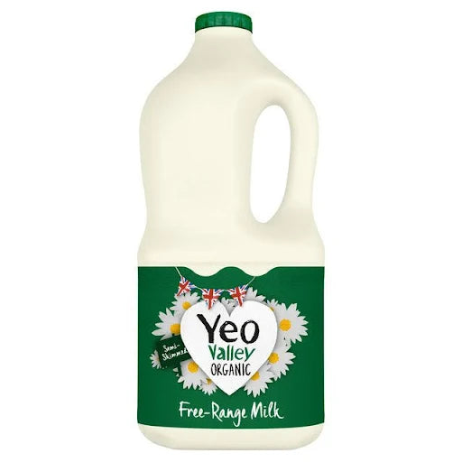 Shop Yeo Valley Semi Skimmed Milk 2l at Grocerywala