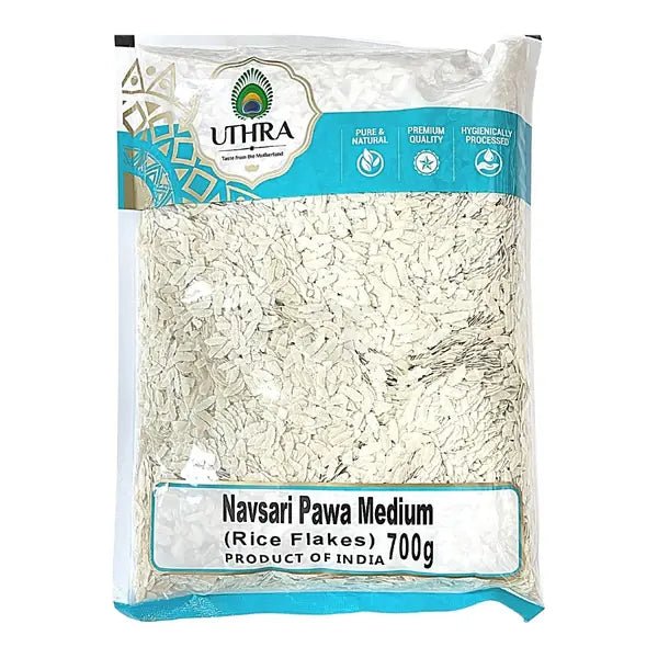 Uthra Navsari medium pawa rice flakes 700g retail pack