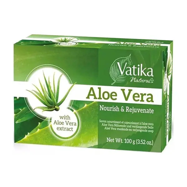 Vatika Naturals Aloe Vera nourish and rejuvenate soap 100g box