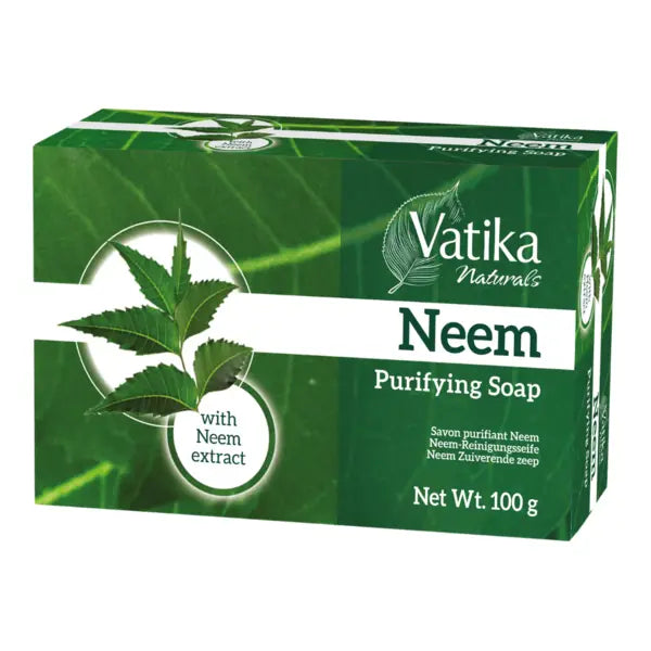 Vatika Naturals Neem purifying soap 100g retail carton