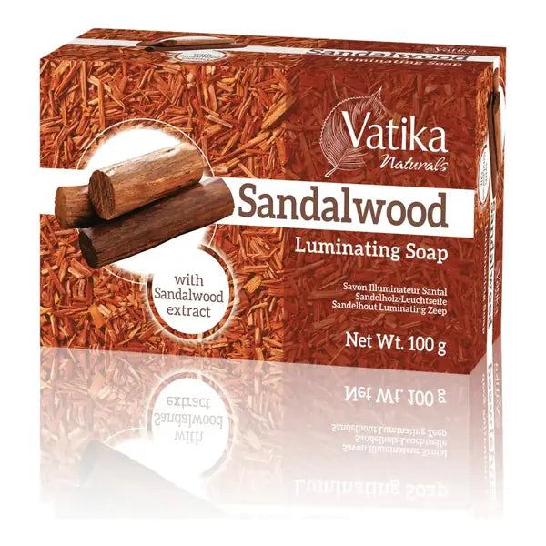 Vatika Naturals Sandalwood luminating soap 100g retail carton