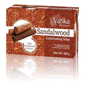 Vatika Naturals Sandalwood luminating soap 100g retail carton