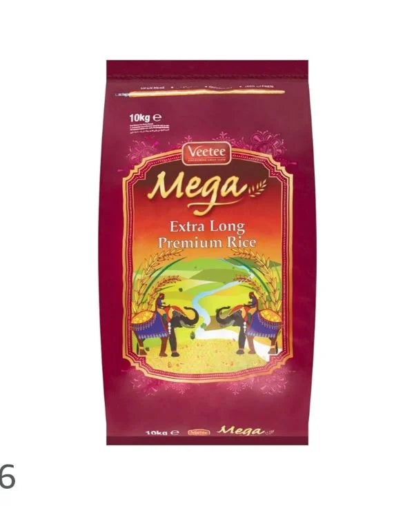 Veetee Mega Basmati Rice Extra Long- 10kg