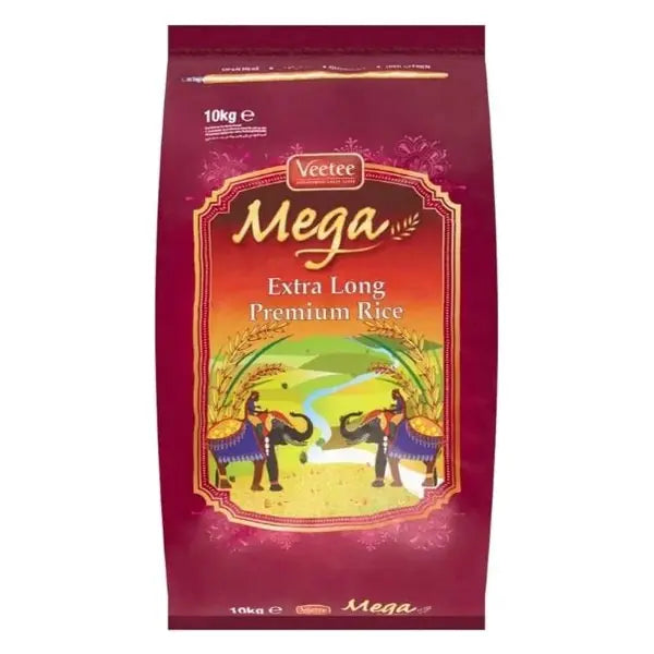 Veetee Mega extra long basmati rice 10kg retail bag