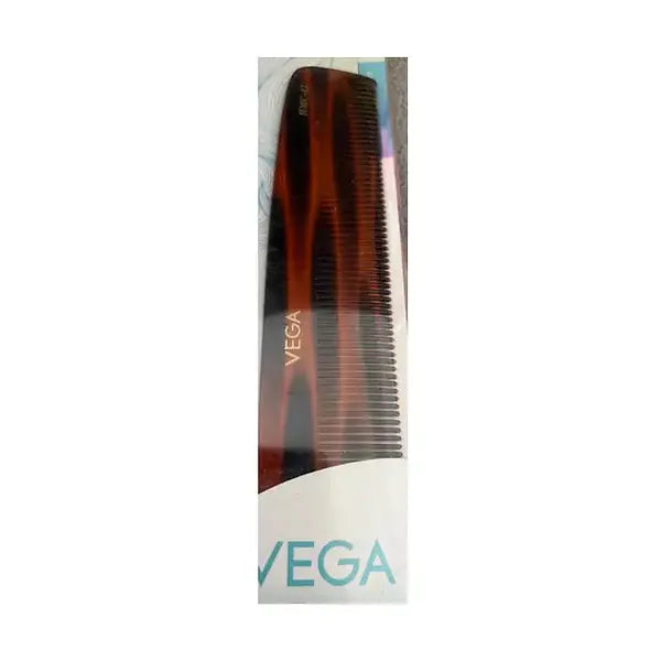 Vega Handcrafted Thin Tooth Comb 42 in retail packaging on white background