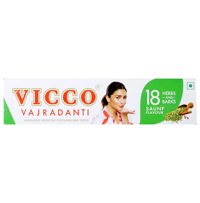 Vicco Vajradanti Toothpaste (Saunf Flavour) - 200g