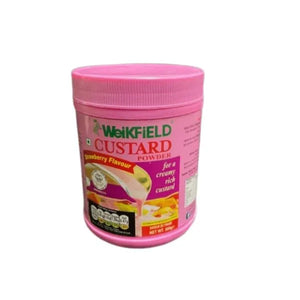 Weikfield strawberry custard powder 300g pack