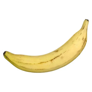 Fresh yellow plantain on a clean white background