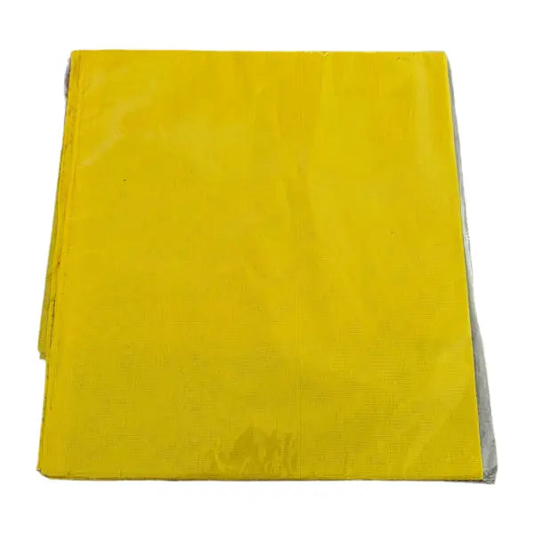Yellow pooja cotton cloth folded square for Hindu worship