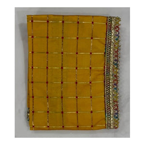 Puja Aasan Cloth Yellow – 18 × 24cm