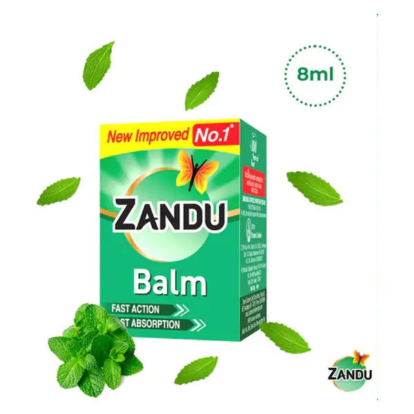 Zandu Balm ayurvedic pain relief balm 8ml retail box