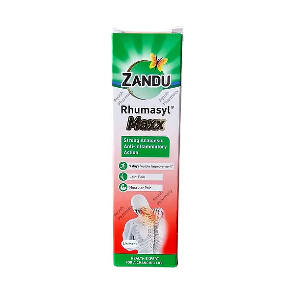 Zandu Rhumasyl Maxx 100ml pain relief liniment pack